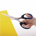 Ножницы BRAUBERG "Classic+", 205 мм, черно-синие, классической формы, резиновые вставки, 236449 236449