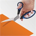 Ножницы BRAUBERG "Office-Expert" 216 мм, сине-черные, резиновые вставки, 3-х сторонняя заточка, 231563 231563