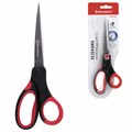 Ножницы BRAUBERG "Office", 210 мм, красно-черные, прорезиненные ручки, 2-х сторонняя заточка, 231566 231566