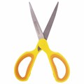 Ножницы BRAUBERG "Original", 155 мм, оранжево-желтые, ребристые резиновые вставки, 236450 236450