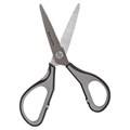 Ножницы BRAUBERG "SUPER", 175 мм, серо-черные, 2-х сторонняя заточка, эргономичные ручки, 237295 237295