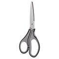 Ножницы BRAUBERG "SUPER", 210 мм, серо-черные, 2-х сторонняя заточка, эргономичные ручки, 237296 237296