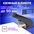 Степлер ЭНЕРГОСБЕРЕГАЮЩИЙ МОЩНЫЙ №24/6-23/13 BRAUBERG "Easy Press", до 100 листов, БЕЗ УСИЛИЙ, 224350 224350
