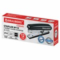 Степлер №10 BRAUBERG "Classic", до 12 листов, с антистеплером, черный, 222545 222545