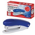 Степлер №10 BRAUBERG "Original", до 12 листов, с антистеплером, синий, 222530 222530