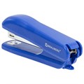 Степлер №10 BRAUBERG "SX-19", до 12 листов, с антистеплером, синий, 228588 228588