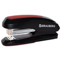 Степлер №24/6, 26/6 BRAUBERG "Extra", до 30 листов, черно-красный, 229085 229085