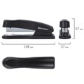 Степлер №24/6, 26/6 BRAUBERG "Standard+", до 30 листов, полнозагрузочный,черный, 228606 228606