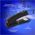 Степлер №24/6, 26/6 BRAUBERG "Standard+", до 30 листов, черный, 228608 228608