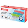 Степлер №24/6, 26/6 BRAUBERG "STYLE", до 25 листов, ассорти, 272748 272748