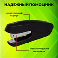 Степлер №24/6, 26/6 STAFF "EVERYDAY", до 20 листов, черный, 228739 228739