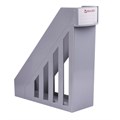 Лоток вертикальный для бумаг, увеличенная ширина (277х100х290 мм), BRAUBERG-MAXI, серый, 231051 231051