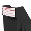 Лоток вертикальный для бумаг, увеличенная ширина (277х100х290 мм), BRAUBERG-MAXI, черный, 231050 231050