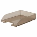 Лоток горизонтальный для бумаг BRAUBERG "Office style", 320х245х65 мм, тонированный серый, 237289 237289
