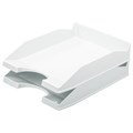 Лоток горизонтальный для бумаг КОМПЛЕКТ 2 шт., BRAUBERG "Modern", 346х254х61 мм, белый, 238026 238026