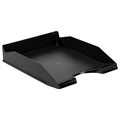 Лоток горизонтальный для бумаг КОМПЛЕКТ 2 шт., BRAUBERG "Modern", 346х254х61 мм, черный, 238024 238024