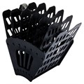 Лоток для бумаг веерный BRAUBERG "Basic" 7-ми секционный, 6 отделений, сетчатый, черный, 237019 237019