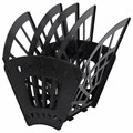 Лоток для бумаг веерный STAFF 5-ти секционный, 4 отделения, сетчатый, черный, 237021 237021