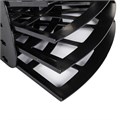 Лоток для бумаг веерный STAFF 7-ми секционный, 6 отделений, сетчатый, черный, 237023 237023