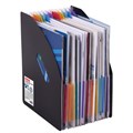 Лоток-органайзер вертикальный для бумаг и документов, 13 отделений, BRAUBERG DOCS, А4 черный, 271153 271153