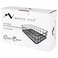 Органайзер корзинка для косметики и мелочей металлическая MONTE VITA, 242х162х63 мм, черный, 272482 272482