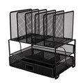 Органайзер многосекционный металлический BRAUBERG "Germanium", 335х228х335 мм, черный, 272474 272474
