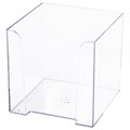 Подставка для бумажного блока BRAUBERG CLASSIC пластиковая, 90х90х90 мм, прозрачная, 238092 238092