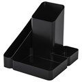 Подставка-органайзер BRAUBERG OFFICE STYLE, 4 отделения, 115х122х111 мм, черная, 238097 238097