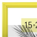 Рамка 15х21 см небьющаяся, багет 17,5 мм, пластик, BRAUBERG "Colorful", желтая, 391245 391245