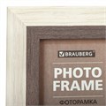 Рамка 15х21 см небьющаяся, багет 30 мм, пластик, BRAUBERG "Lambert", слоновая кость/капучино, 391250 391250