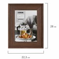 Рамка 15х21 см небьющаяся, багет 40 мм пластик, BRAUBERG "Walnut", цвет орех, 391264 391264