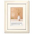 Рамка 15х21 см с паспарту 10х15 см небьющаяся, аналог IKEA, багет 26 мм, МДФ, BRAUBERG "Zool", цвет слоновая кость, 391374 391374