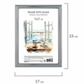 Рамка 15х21 см со стеклом, багет 15 мм, пластик, BRAUBERG "HIT3", 5 цветов ассорти, 391382 391382