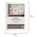 Рамка 21х30 см небьющаяся, аналог IKEA, багет 21 мм, МДФ, BRAUBERG "Idea", белая, 391370 391370