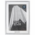 Рамка 21х30 см небьющаяся, багет 12 мм, пластик, BRAUBERG "Original", серебристая, 391231 391231