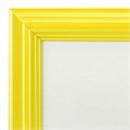 Рамка 21х30 см небьющаяся, багет 17,5 мм, пластик, BRAUBERG "Colorful", желтая, 391246 391246