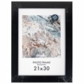 Рамка 21х30 см небьющаяся, КОМПЛЕКТ 3 шт., багет 29 мм, МДФ, BRAUBERG "Basic", черная, 391261 391261