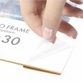 Рамка 21х30 см небьющаяся, КОМПЛЕКТ 4 шт., багет 16 мм, МДФ, BRAUBERG "Basic", белая, 391258 391258
