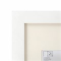 Рамка 21х30 см с паспарту 13х18 см небьющаяся, багет 26 мм МДФ, BRAUBERG "Ambassador", белая, 391366 391366