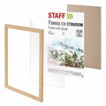 Рамка 21х30 см со стеклом, багет 16 мм дерево, STAFF "Sonata", цвет натуральный, 391358 391358