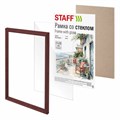 Рамка 21х30 см со стеклом, багет 17 мм дерево, STAFF "Classic", цвет красное дерево, 391364 391364