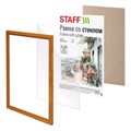 Рамка 21х30 см со стеклом, багет 17 мм, дерево, STAFF "Classic", цвет янтарь, 391362 391362