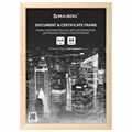 Рамка 21х30 см, дерево, багет 14 мм, BRAUBERG "Elegant", цвет натуральный, акриловый экран, 391296 391296