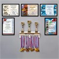 Рамка 21х30 см, пластик, багет 12 мм, BRAUBERG "HIT2", черная, стекло, 390947 390947