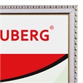Рамка 21х30 см, пластик, багет 16 мм, BRAUBERG HIT5, белая с двойной позолотой, стекло, 391077 391077