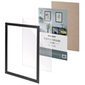 Рамка 30х40 см небьющаяся, аналог IKEA, багет 21 мм, МДФ, BRAUBERG "Idea", черная, 391373 391373