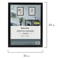 Рамка 30х40 см небьющаяся, аналог IKEA, багет 21 мм, МДФ, BRAUBERG "Idea", черная, 391373 391373