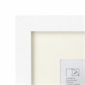 Рамка 30х40 см с паспарту 21х30 см, небьющаяся, багет 26 мм, МДФ, BRAUBERG "Ambassador", белая, 391368 391368