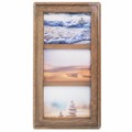 Рамка из мангового дерева BRAUBERG LOFT TRINITY, 3 фото 10х15 см, стекло, 20х35,5 см, 391282 391282