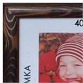 Рамка премиум 40х50 см, дерево, багет 26 мм, "Berta", темно-коричневая, 0006-16-0007 390718